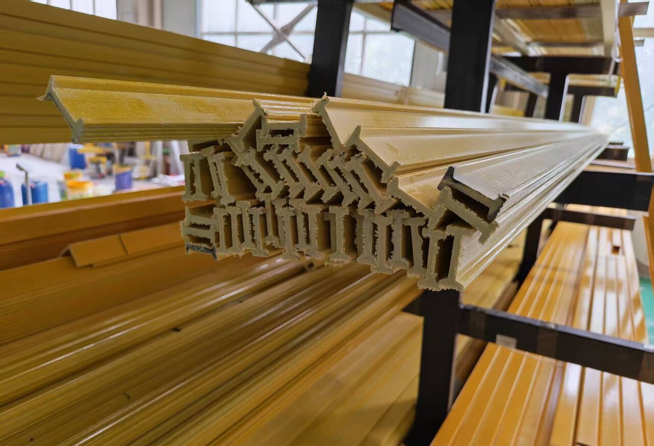 FRP fiberglass channel structural profiles