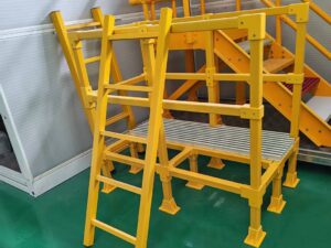 Custom fabricated FRP access platform