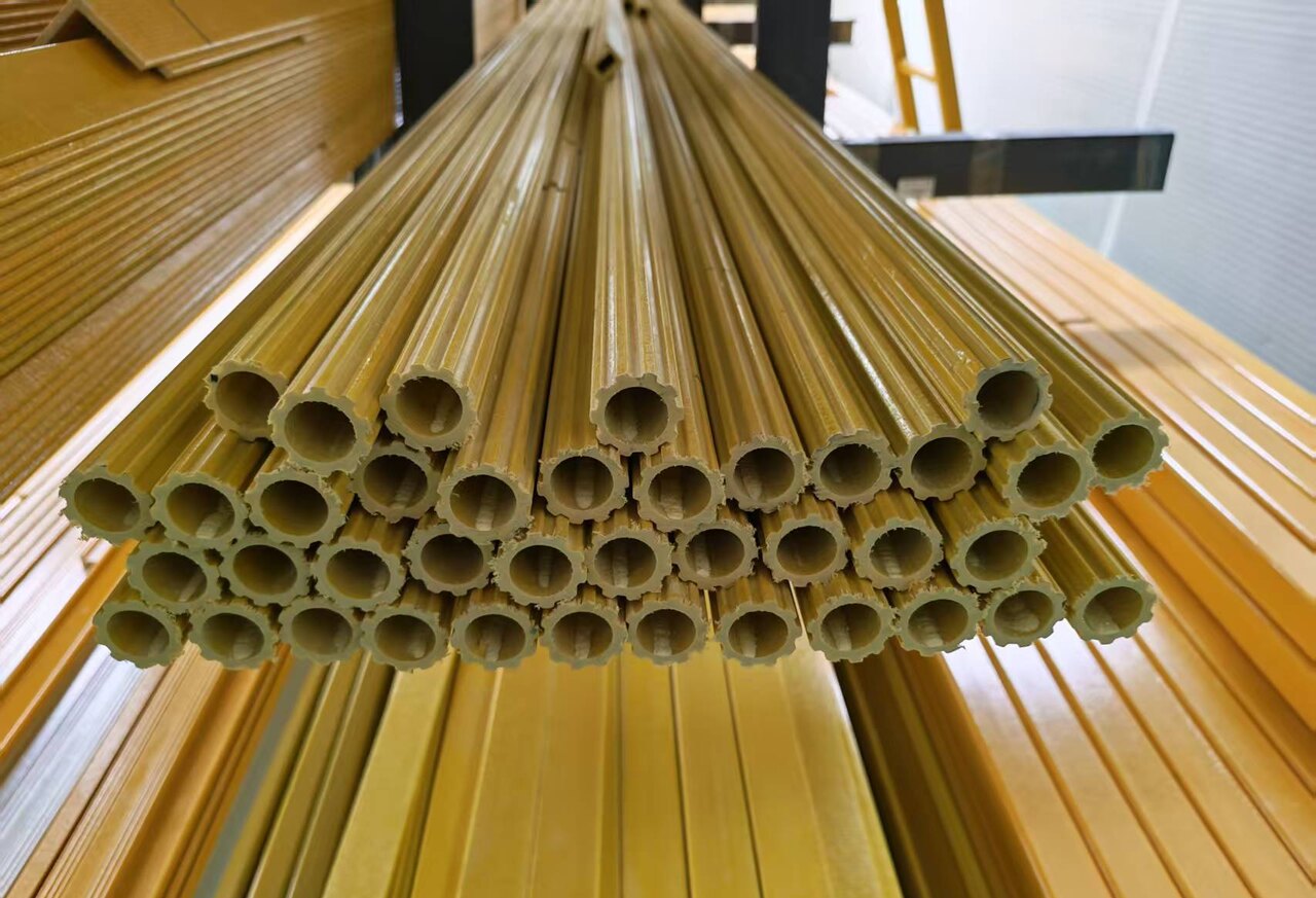 Pultruded FRP fiberglass round tubes