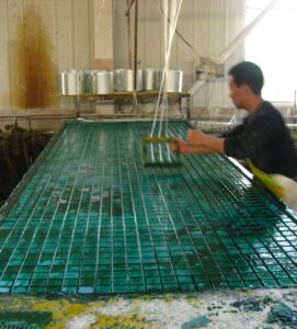 FRP fiberglass grating walkway installation
