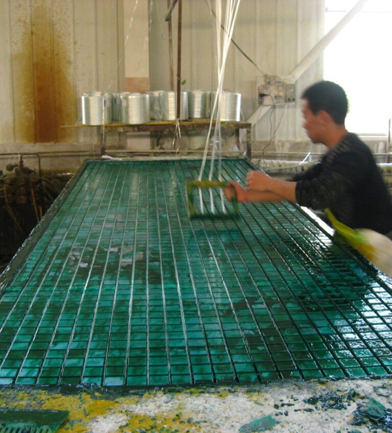 FRP fiberglass grating walkway installation