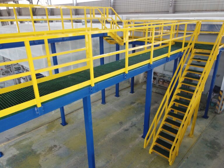 FRP fiberglass handrail and platform