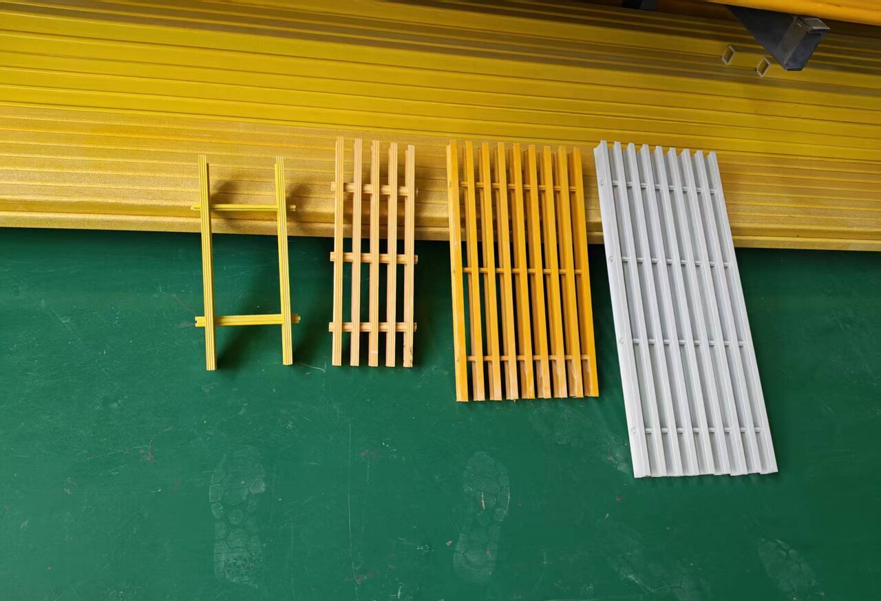 Range of pultruded FRP structural shapes - angle channel tube beam
